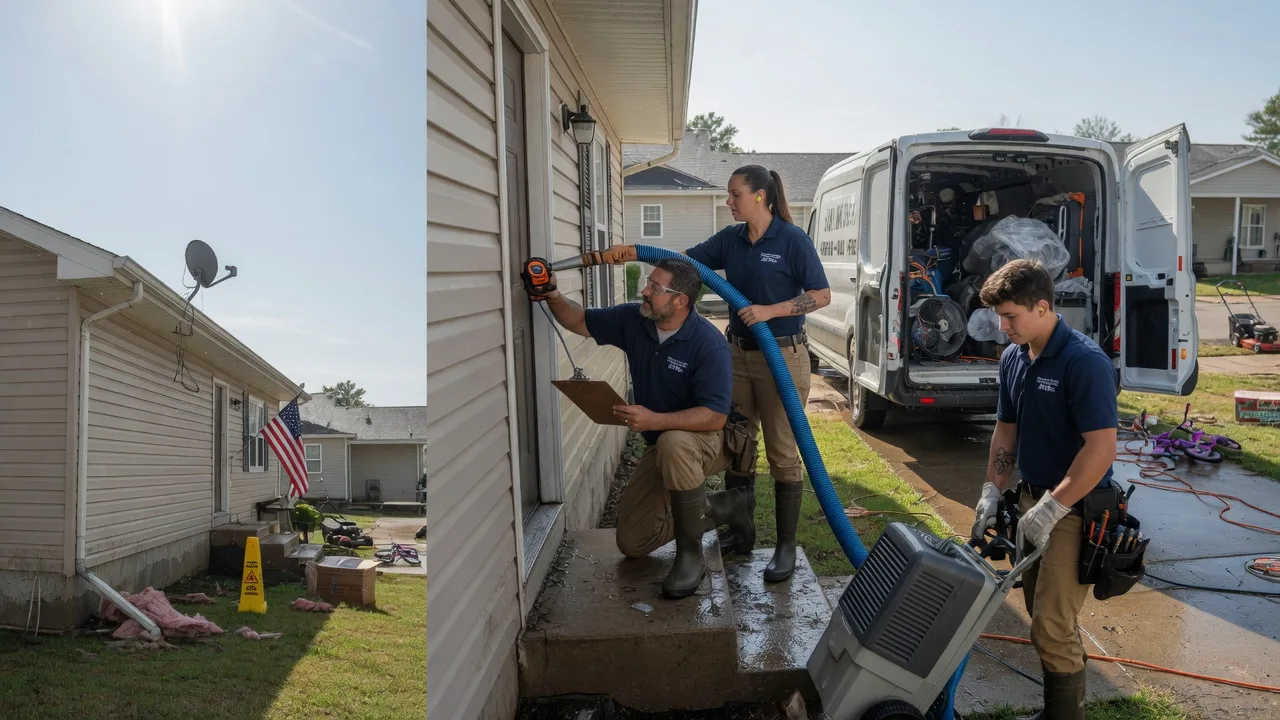 Ceiling Water Damage Restoration in Hineston, LA near me